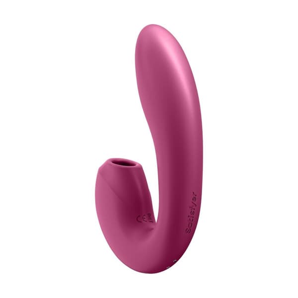 Dual Stimulation Vibe  Supernova Insertable Satisfyer Sunray Rød Fuchsia