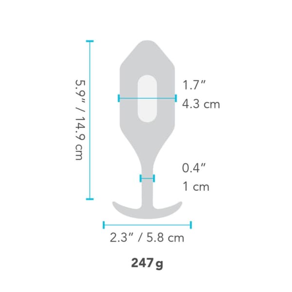 Anal plug B-Vibe Vibrating Blå