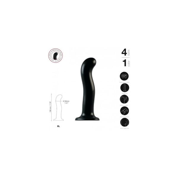 Dildo Strap-on-me POINT STIMULATOR Svart XL