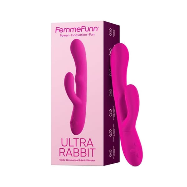 Dubbelvibrator Dual Stimulation Vibe FemmeFunn Ultra Rabbit Rosa