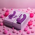 Miniatyrbild 8 av 9: Dubbelvibrator Dual Stimulation Vibe FemmeFunn Pirouette Purpur
