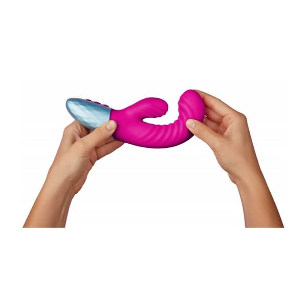 Dubbelvibrator Dual Stimulation Vibe FemmeFunn Delola Rosa