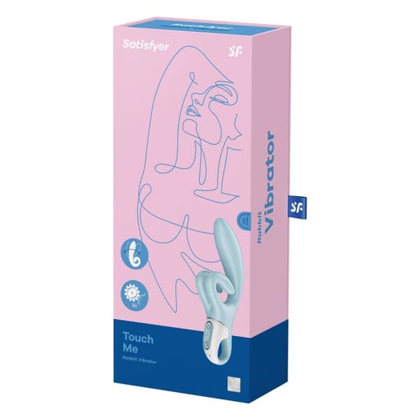Dual Stimulation Vibe Satisfyer Touch me Blå