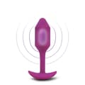 Miniatyrbillede 2 af 10: Anal plug B-Vibe Vibrating Lilla