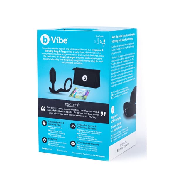 Anal plug B-Vibe Vibrating Snug & Tug M