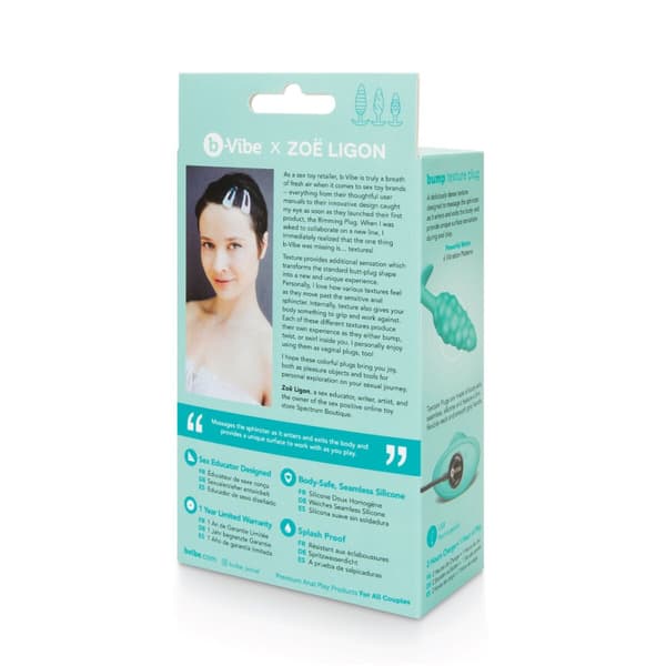 Vibrerende Buttplug B-Vibe Bump Texture Grøn