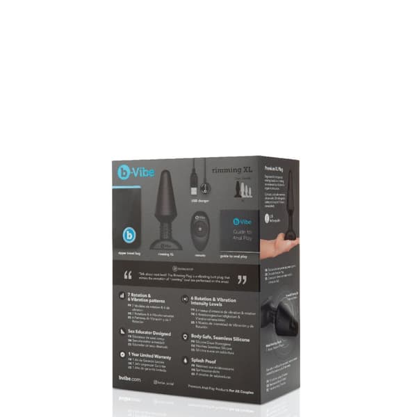 Anal plug B-Vibe Rimming Sort XL