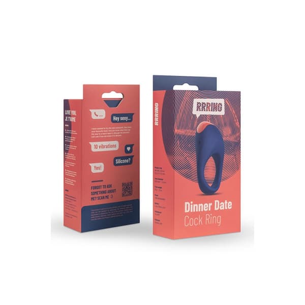 Penisrenkaat FeelzToys RRRING Dinner Date Vibraattori (30 mm)