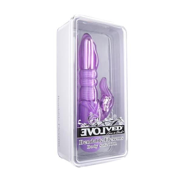 G-pistevibraattori Evolved Flexems Purppura
