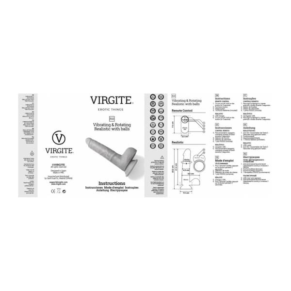 Realistisk vibrator Virgite
