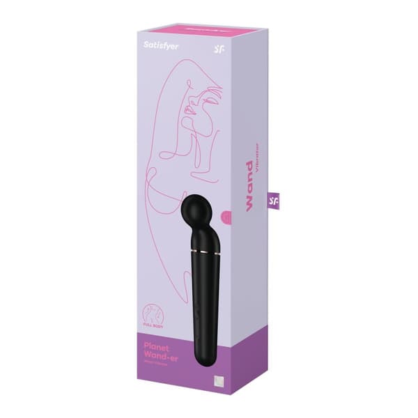 Hierontalaite Satisfyer Planet Wand-er Musta