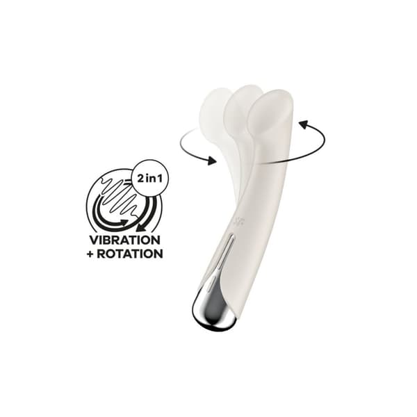 G-pistevibraattori Satisfyer Spinning G-Spot 1 Valkoinen
