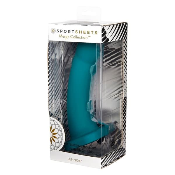 Dildo Nexus Lennox Hollow Vibrating Sheath Sportsheets Merge Collection Vihreä Smaragdin vihreä