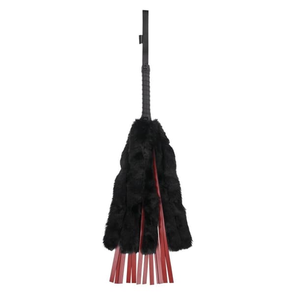 Ruoskat Sportsheets Faux Fur Musta/Punainen
