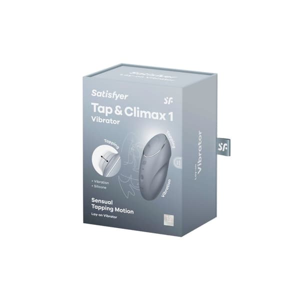 Hierontalaite Satisfyer Tap & Climax Sininen