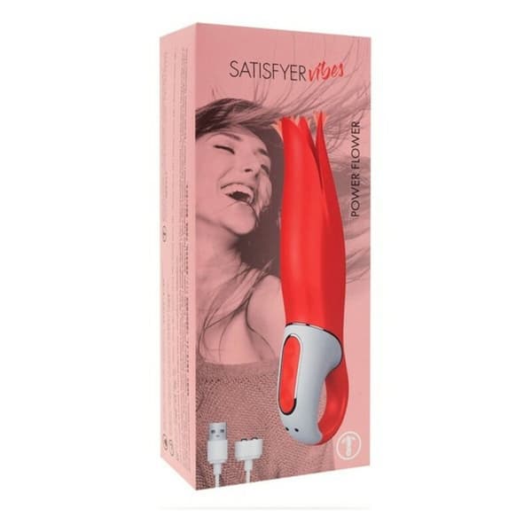 Vibraattori Satisfyer Power Flower Punainen