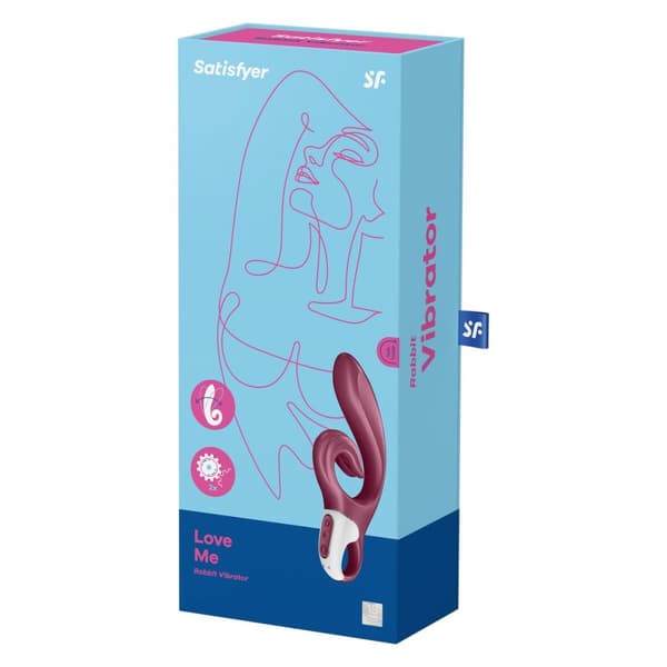 Dual Stimulation Vibe- vibraattori Satisfyer Love me Punainen