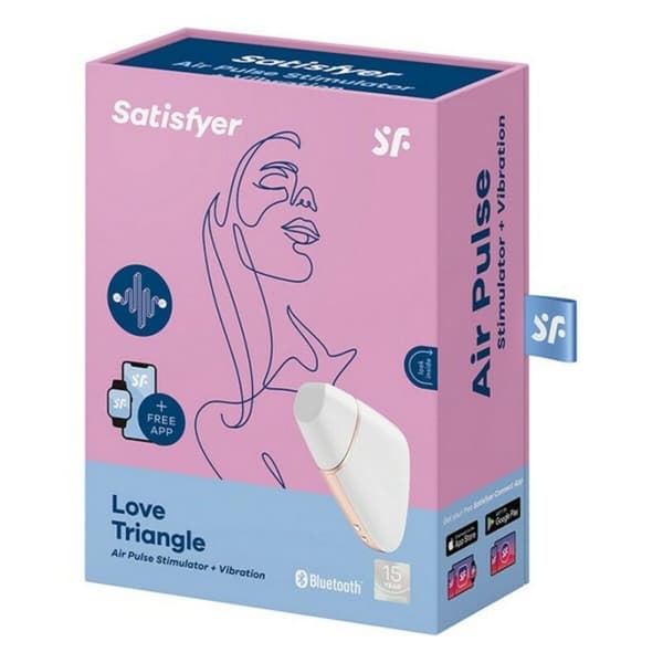Klitoriksen imustimulaattori Satisfyer Love triangle Valkoinen
