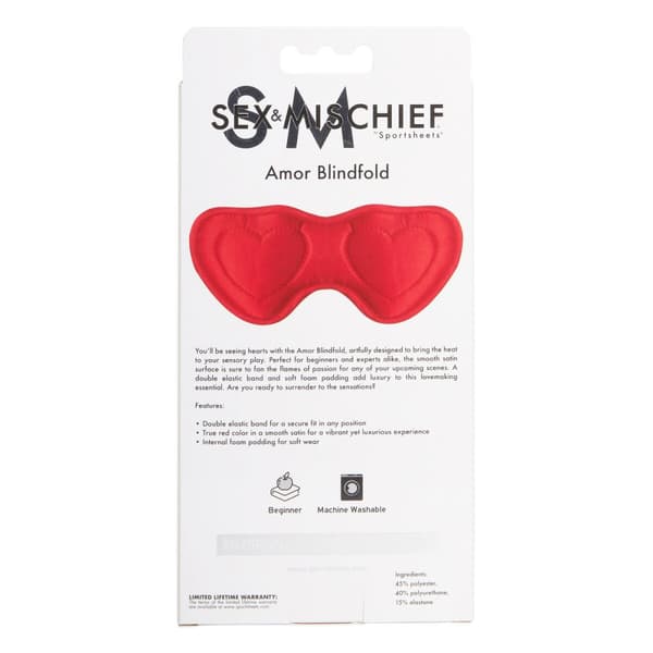 Silmäsuoja Sportsheets Sex & Mischief Punainen