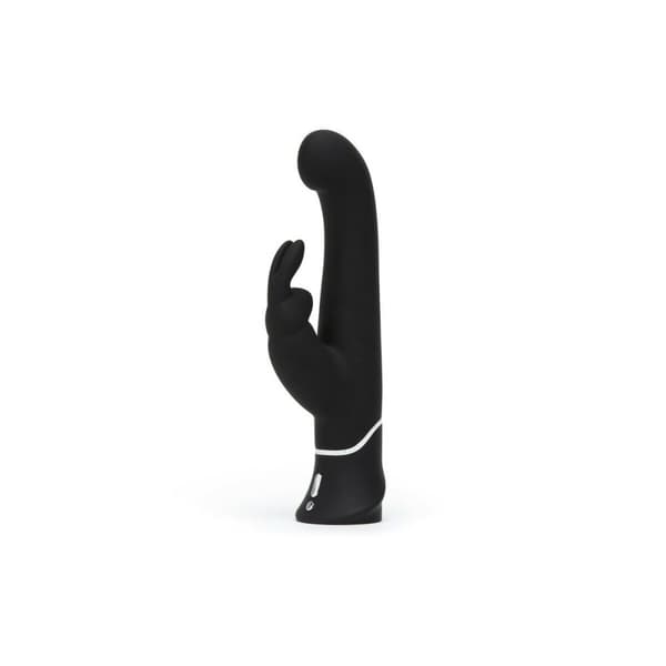 Dobbelt Kanin Fornøjelser Vibe Happy Rabbit Sort