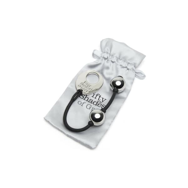 Orgasmipallot Fifty Shades of Grey Goddess Mini Musta Hopeinen