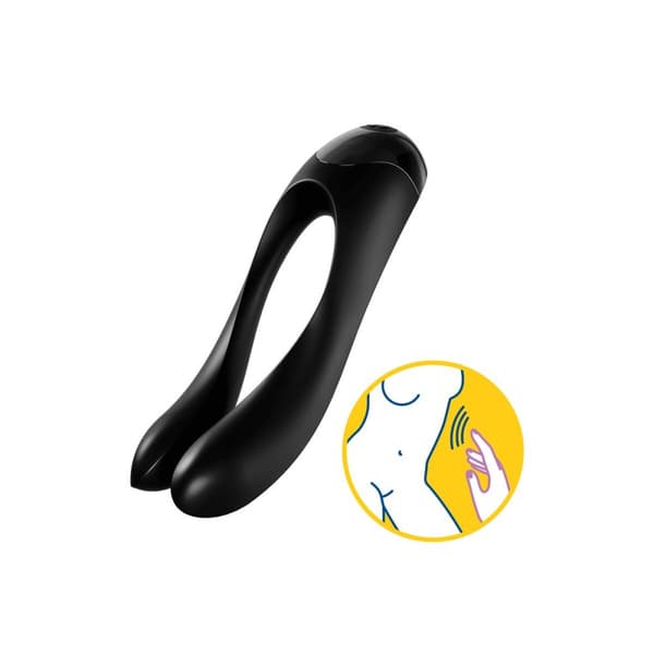 Parihierontalaite Satisfyer Candy Cane Musta