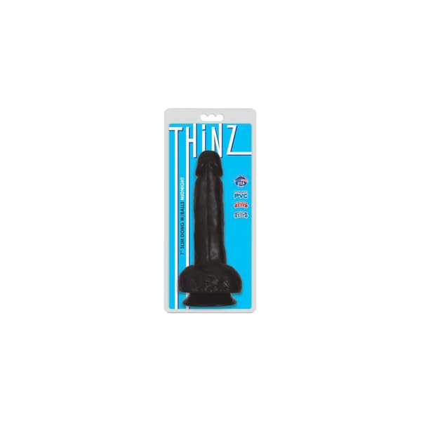 Dildo XR Svart 17,8 cm