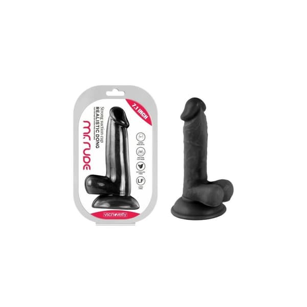 Realistinen dildo VSCNOVELTY Musta 18 cm