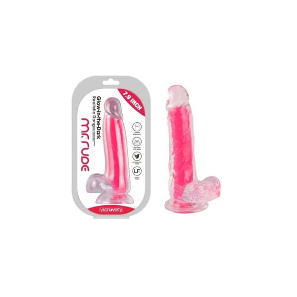 Realistinen dildo VSCNOVELTY TPE Pinkki 20 cm