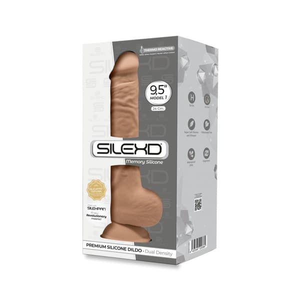 Realistisk dildo Silexd Caramel Beige