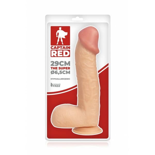 Realistisk dildo Captain Red 30 cm