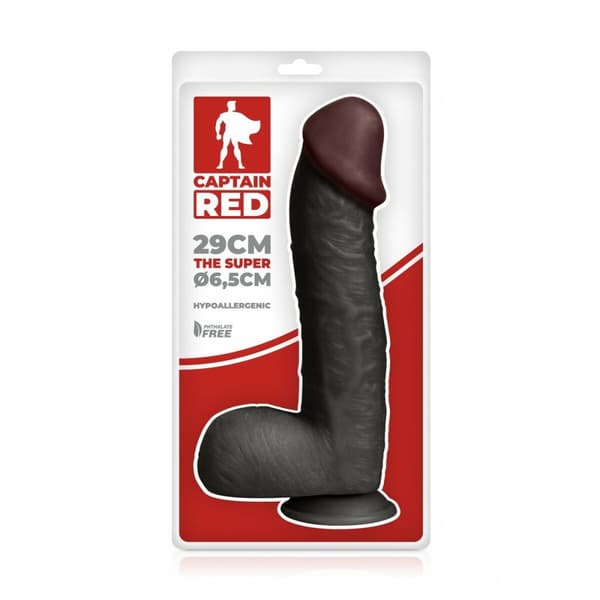 Realistisk Dildo Captain Red 30 cm