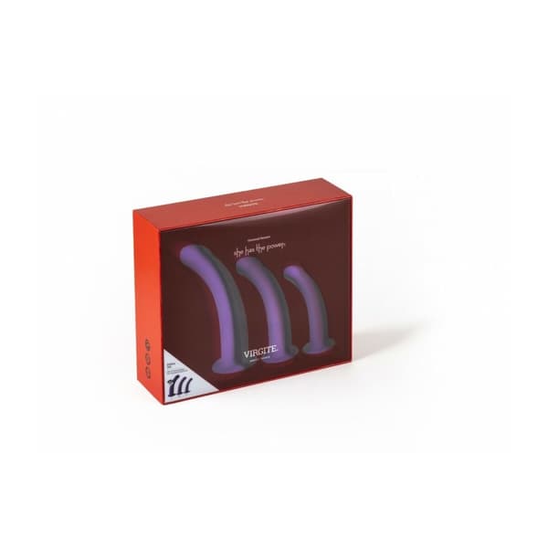 Dildo Virgite Purppura S/M/L Setti