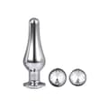Miniatyrbillede 4 af 6: Anal plug Dream Toys Gleaming Love Sølvfarvet