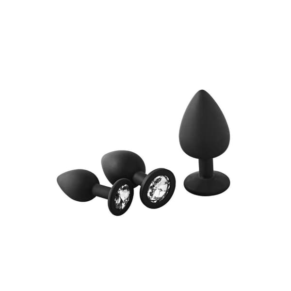 Analplugg Dream Toys Fantasstic Svart 3 Delar