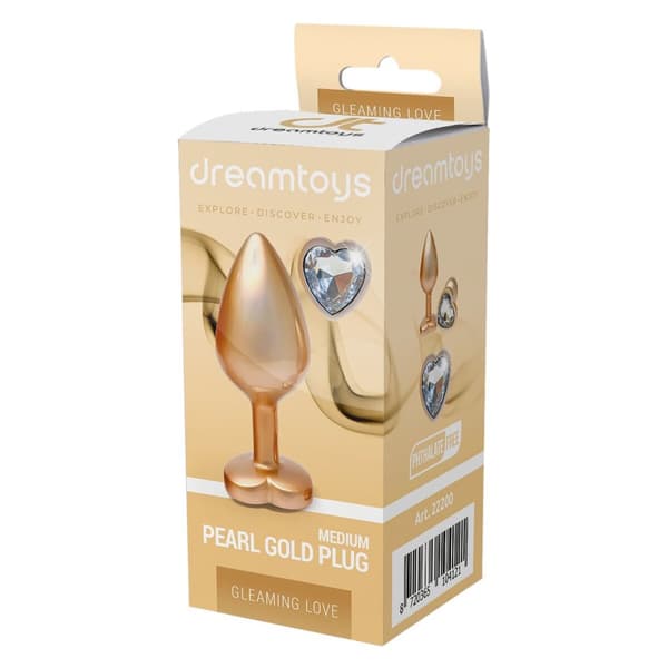 Analplugg Dream Toys Gleaming Love Gyllene