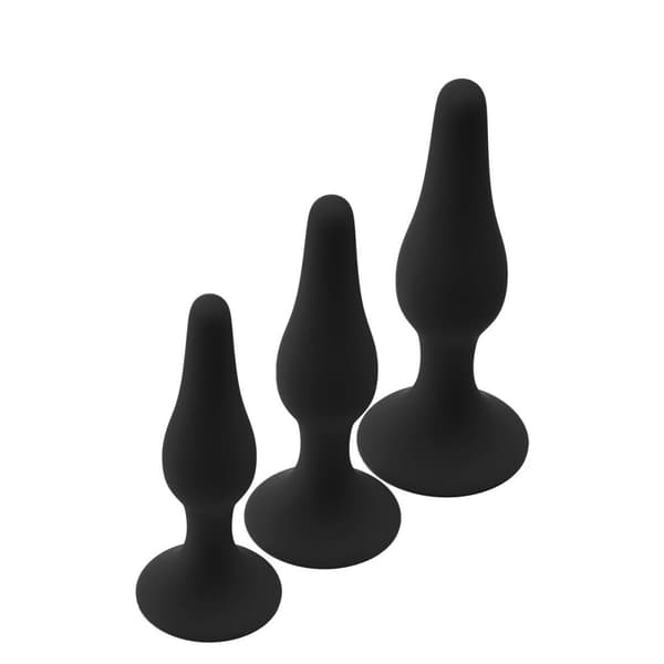 Analplugg Dream Toys Fantasstic Svart 3 Delar