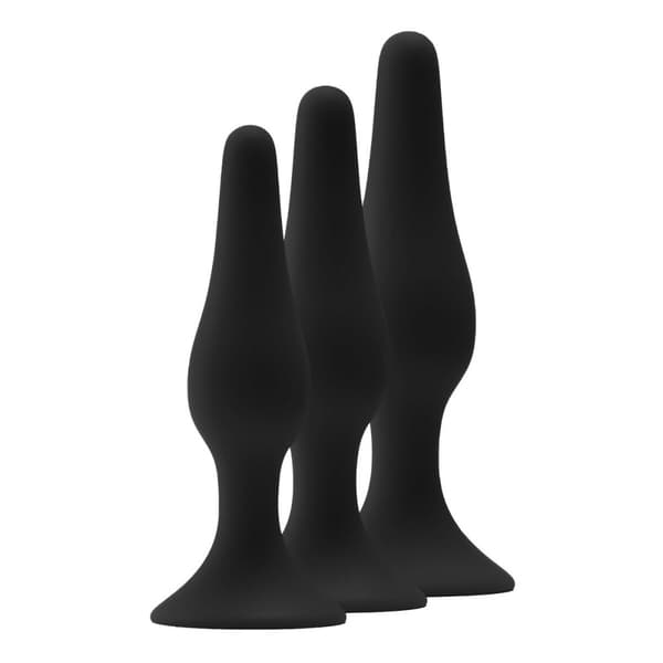 Analplugg Dream Toys Fantasstic Svart 3 Delar
