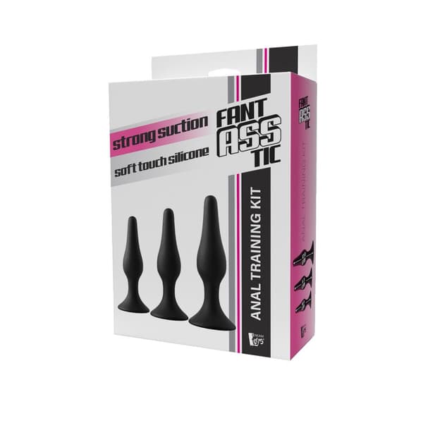 Analplugg Dream Toys Fantasstic Svart 3 Delar