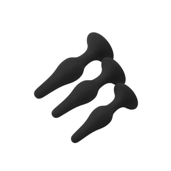 Analplugg Dream Toys Fantasstic Svart 3 Delar