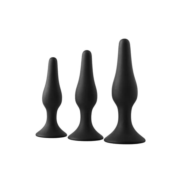 Analplugg Dream Toys Fantasstic Svart 3 Delar