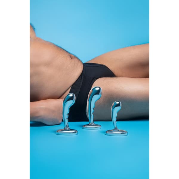 Analplugg B-Vibe Silvrig
