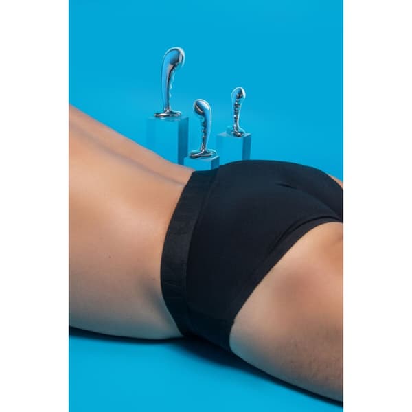 Analplugg B-Vibe Silvrig