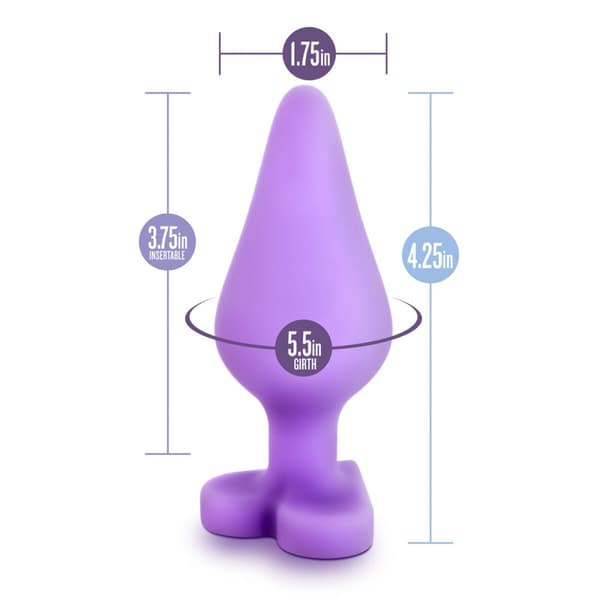 Analplugg Blush Play with me Purpur (9,5 cm)