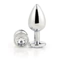 Miniatyrbillede 3 af 11: Anal plug Dream Toys Gleaming Love Sølvfarvet