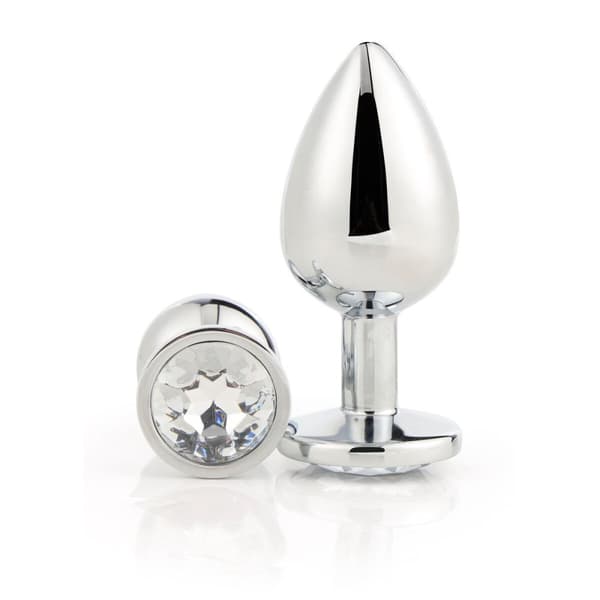 Anal plug Dream Toys Gleaming Love Sølvfarvet