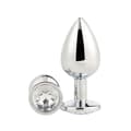 Miniatyrbillede 4 af 11: Anal plug Dream Toys Gleaming Love Sølvfarvet