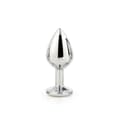 Miniatyrbillede 5 af 11: Anal plug Dream Toys Gleaming Love Sølvfarvet
