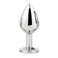 Miniatyrbillede 6 af 11: Anal plug Dream Toys Gleaming Love Sølvfarvet