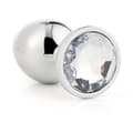 Miniatyrbillede 7 af 11: Anal plug Dream Toys Gleaming Love Sølvfarvet